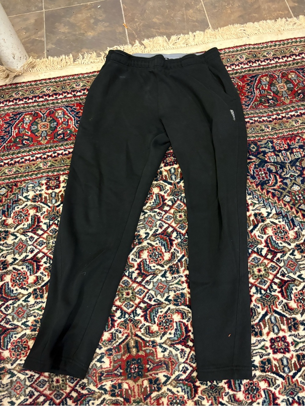Reebok Black Men's Fleece Joggers
